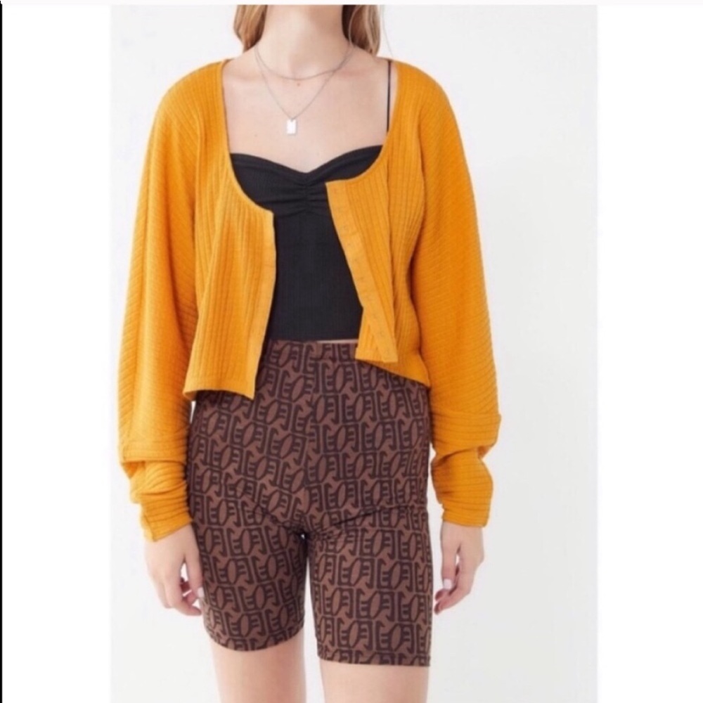 URBAN OUTFITTERS Blithe pointelle cropped cardigan - Picture 2 of 15